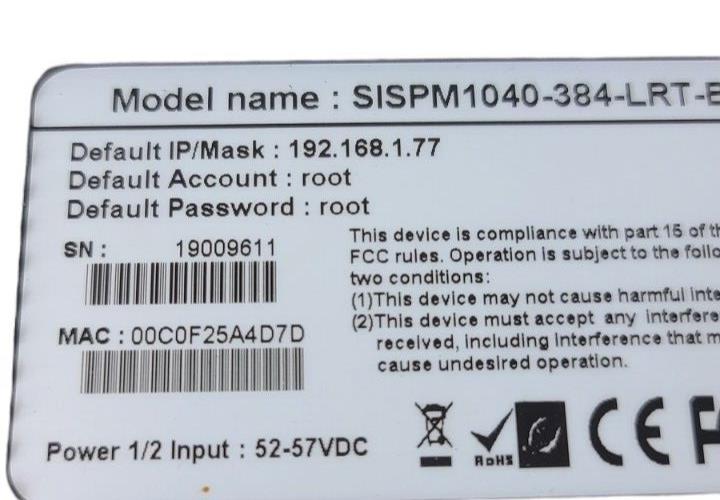 Transition Networks SISPM1040-384-LRT-B Managed Switch