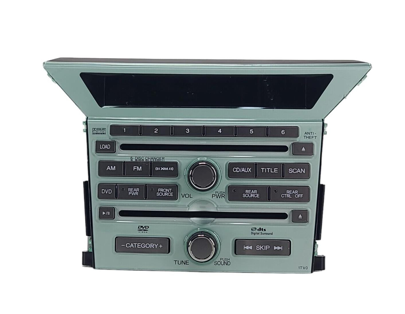Honda Pilot AM FM XM Satellite Radio 6 Disc Changer MP3 CD DVD 39100-SZA-A800