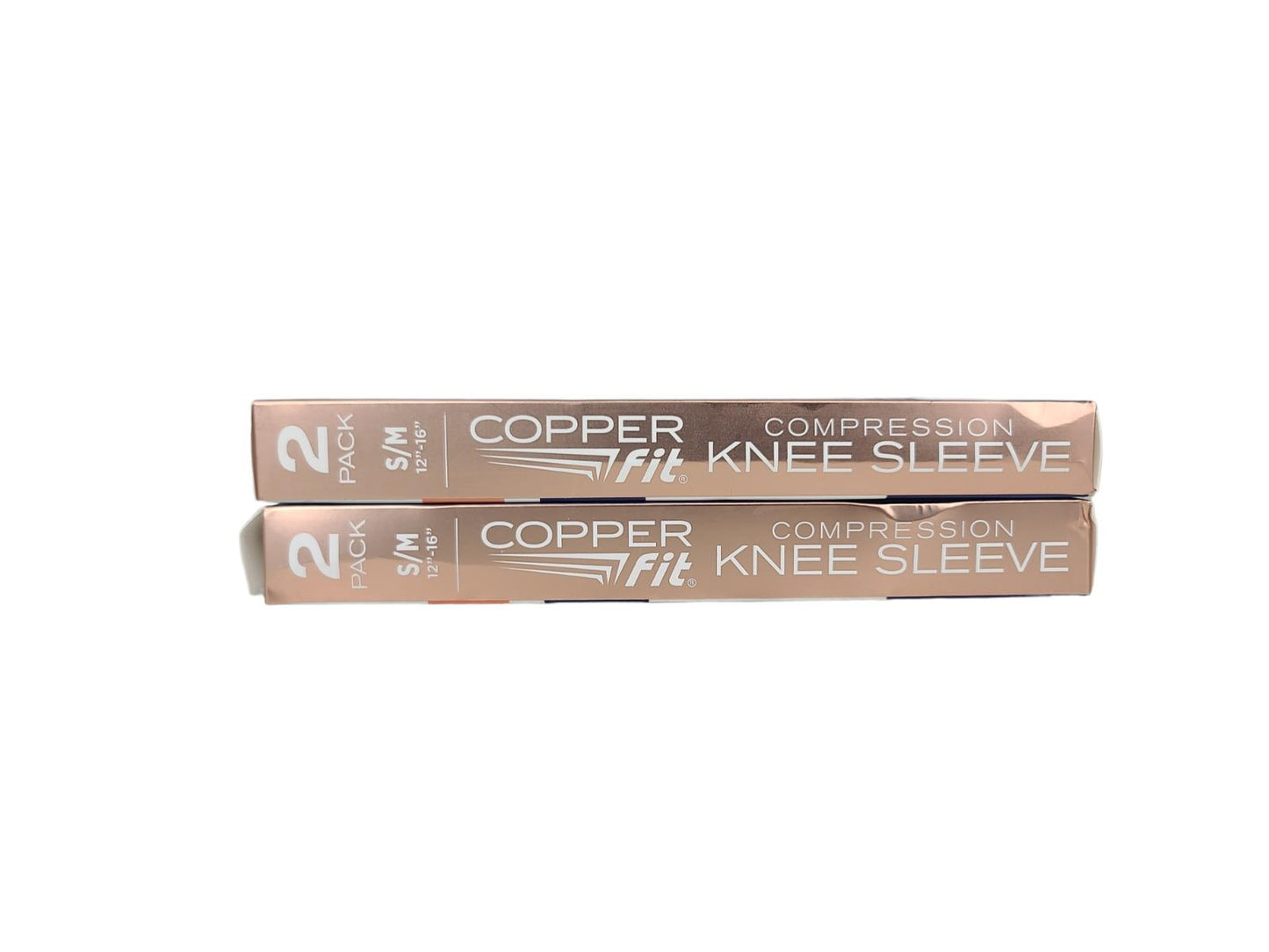 Lot of 2 Copper Fit Elite Compression Knee Sleeves S/M 12"-16" Open Box