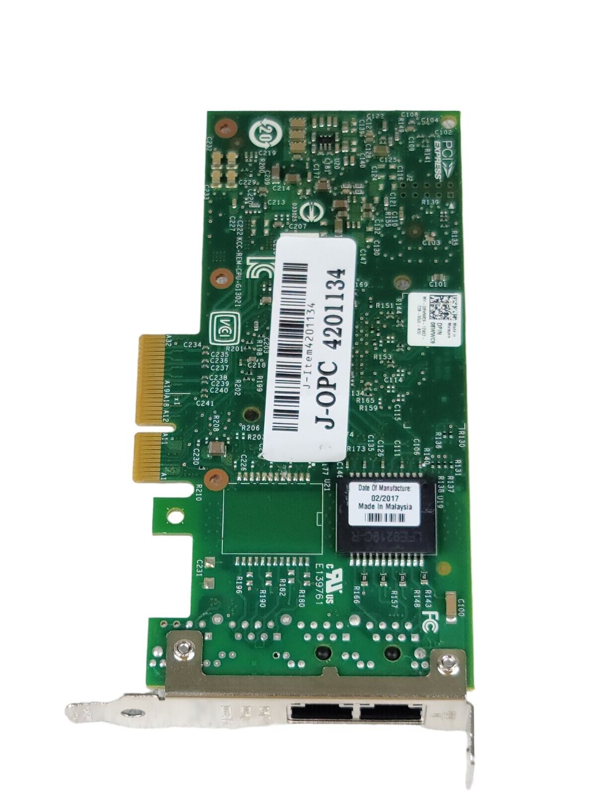 Intel PCI-Express PCI-E Dual Gigabit Dual Ports Server Adapter 08WWC9