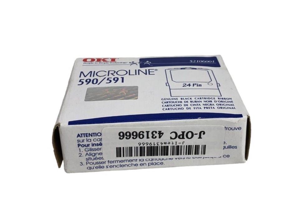 Lot Of 5 OKI Data Microline 590 / 591 Compatible Black Ribbons NEW