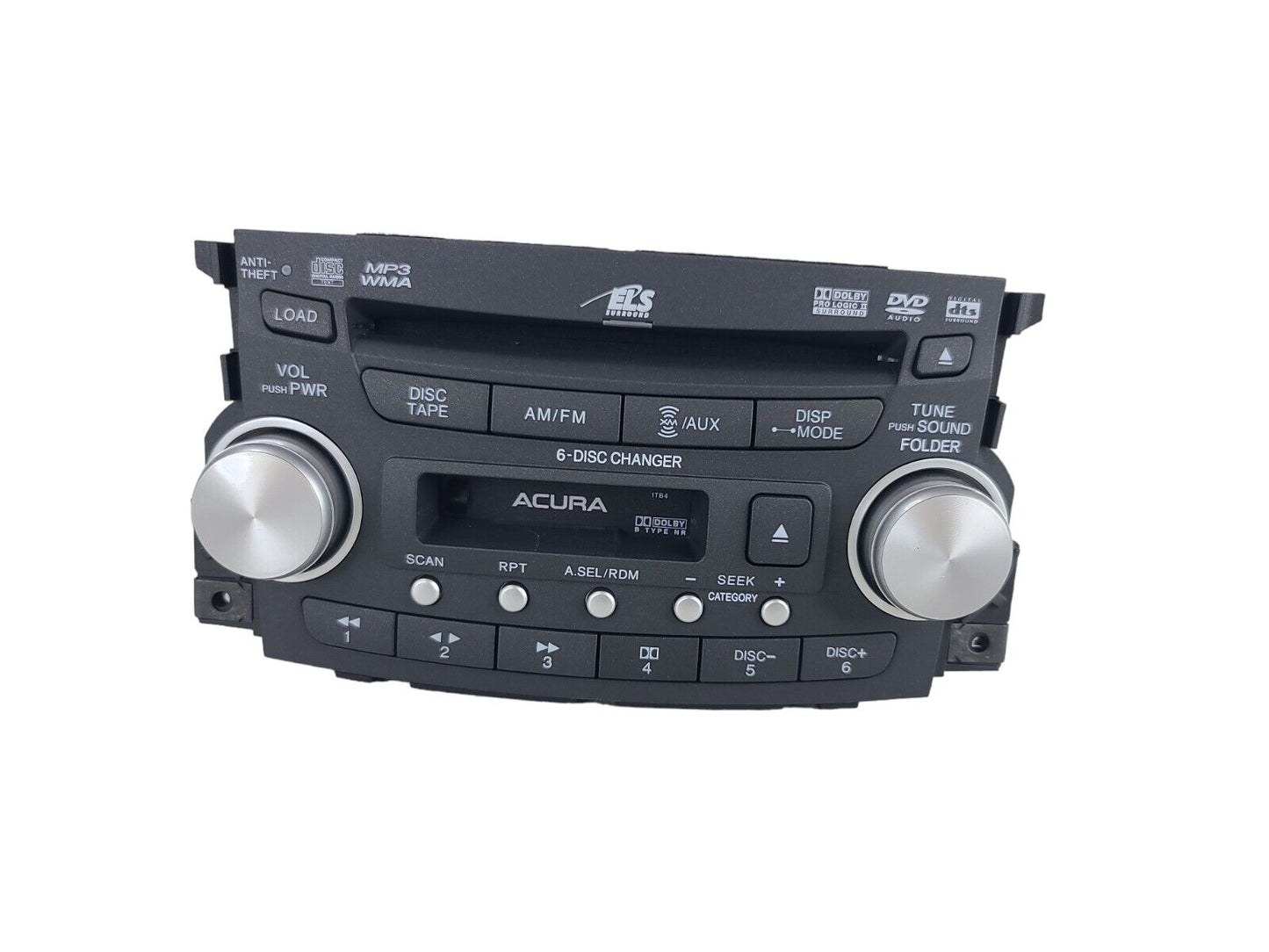 2008 Acura TL CD Radio 6 DISC CHANGER 39100-SEP-A100 CD MP3 Player