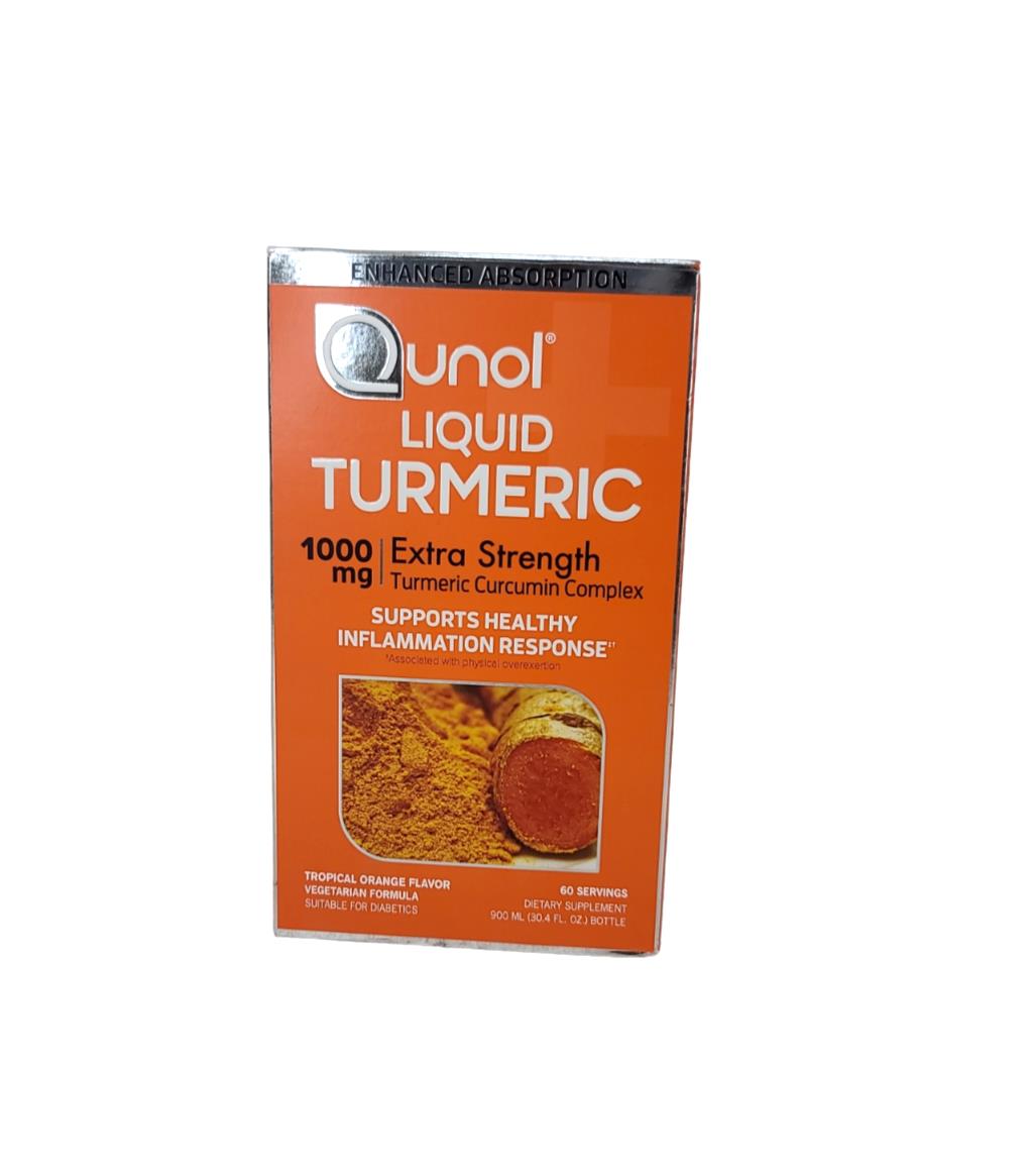 Qunol Liquid Turmeric Curcumin with Bioperine 1000mg 60 Servings 30.4 FlOz