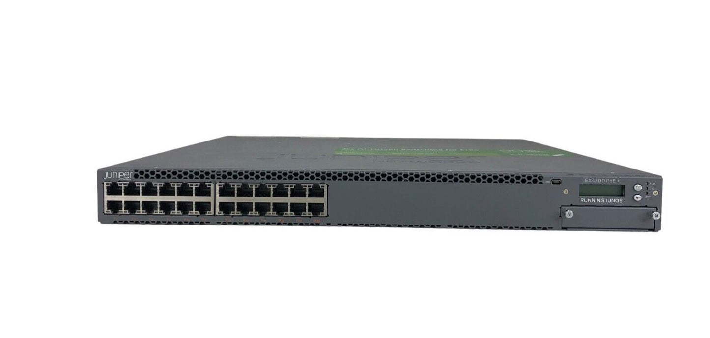 Juniper Networks EX4300-24P 24 Port 1G PoE+ Single PSU  NEW