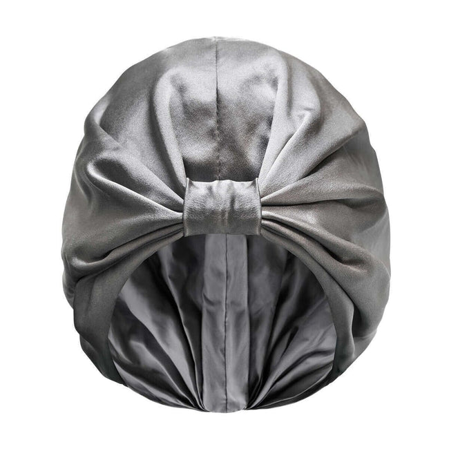 Discover Night Silk Hair Cap Mulberry Silk Gunmetal Gray New