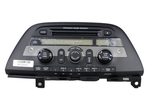 2005-2010 Honda Odyssey RADIO  AM FM XM 6 Disc CD MP3 Player 39100-SHJ-X320