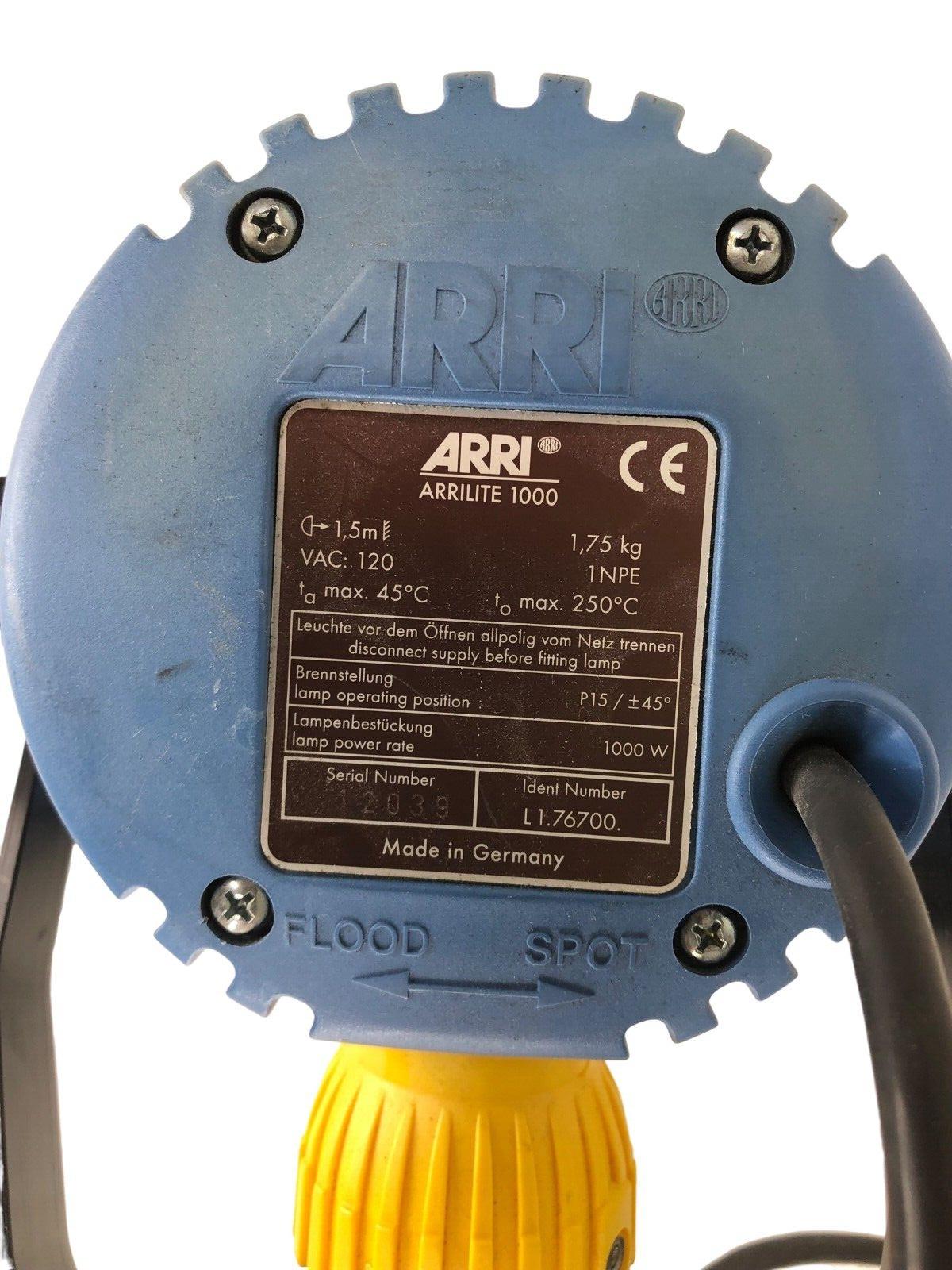 Arri Arrilite 1000 Open Face Light AL1000