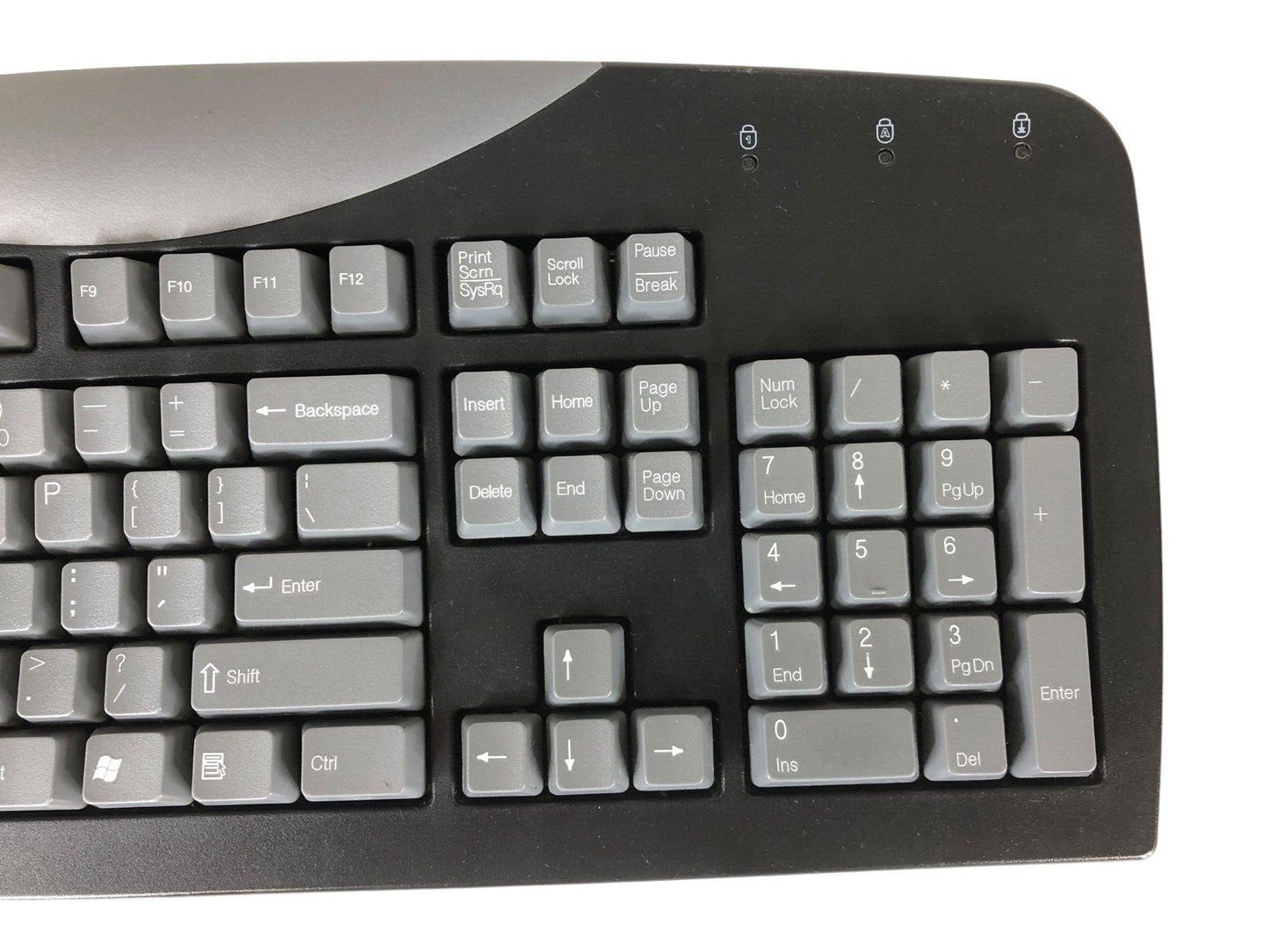 Gateway SK-9921 Standard Computer Keyboard Black & Gray