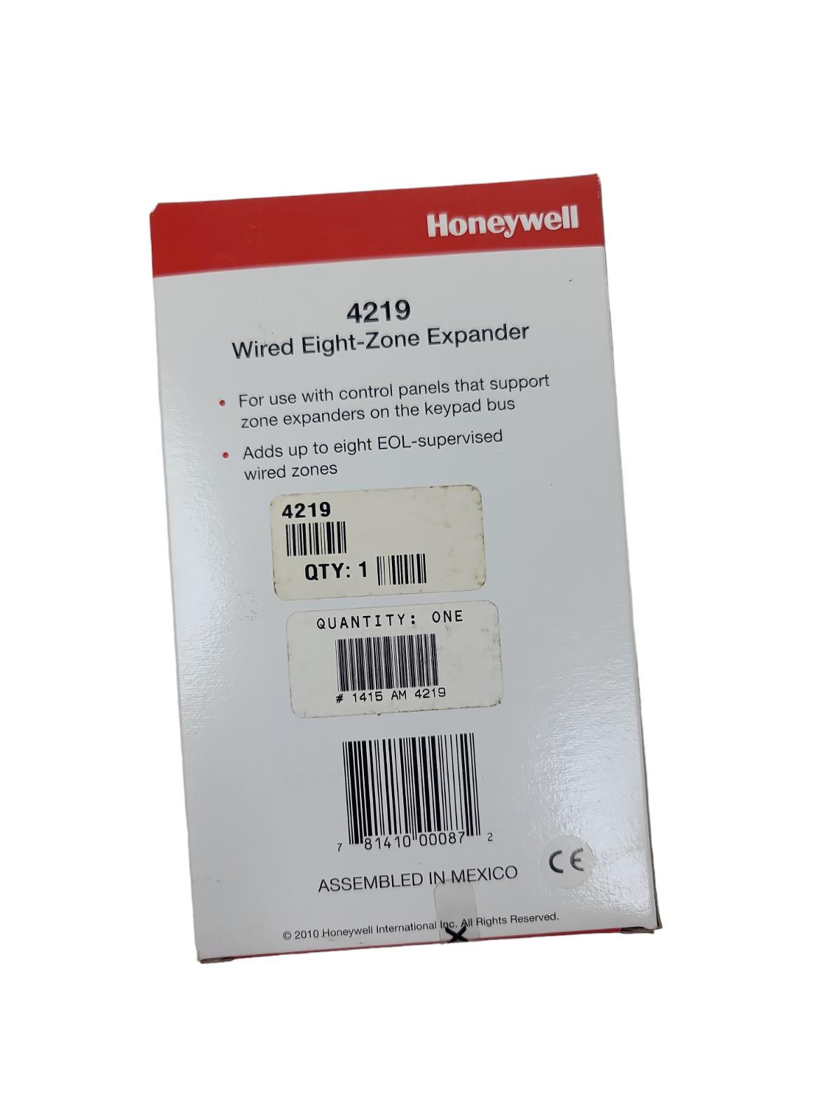 Honeywell 4219 Keypad Wired Zone Expander New