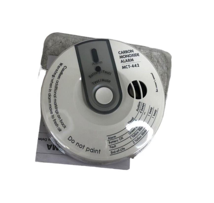 Visonic MCT-442 N SMA (2.4GHz) WH Wireless Carbon Monoxide Detector New