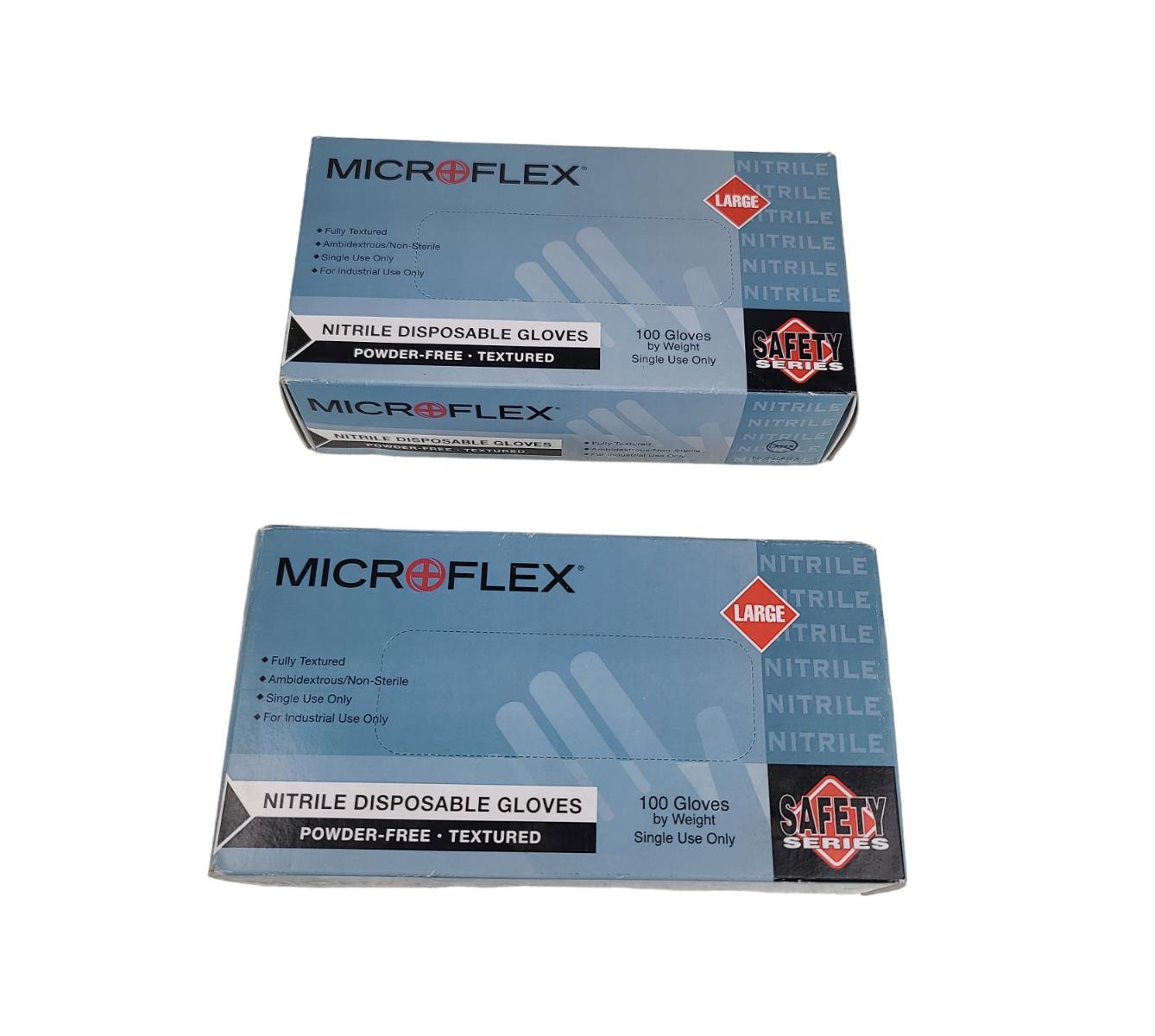 Lots Of 2 Microflex Nitrile Disposable 100 Gloves 19514701 New Open Box