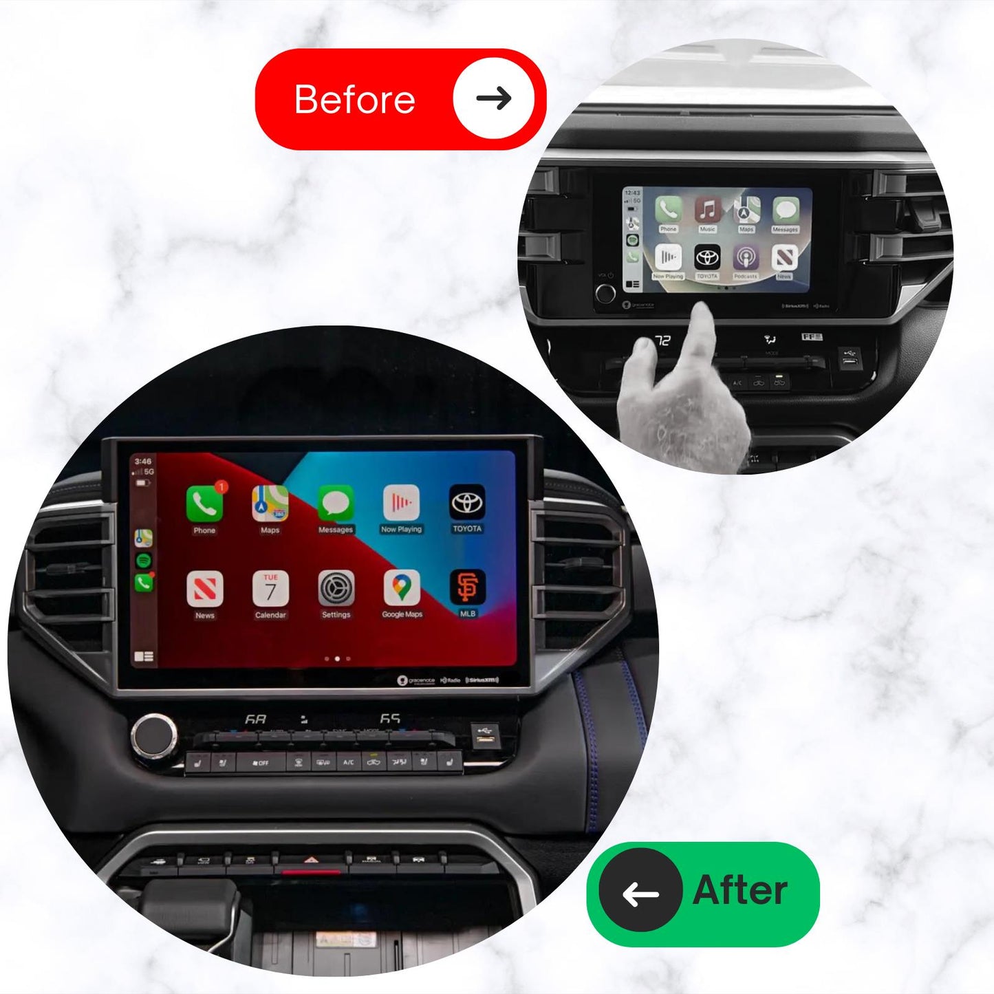 Genuine 2022-2023 Toyota Tundra OEM Radio Navigation Display Screen 86100-0C361, w/CarPlay Android Auto