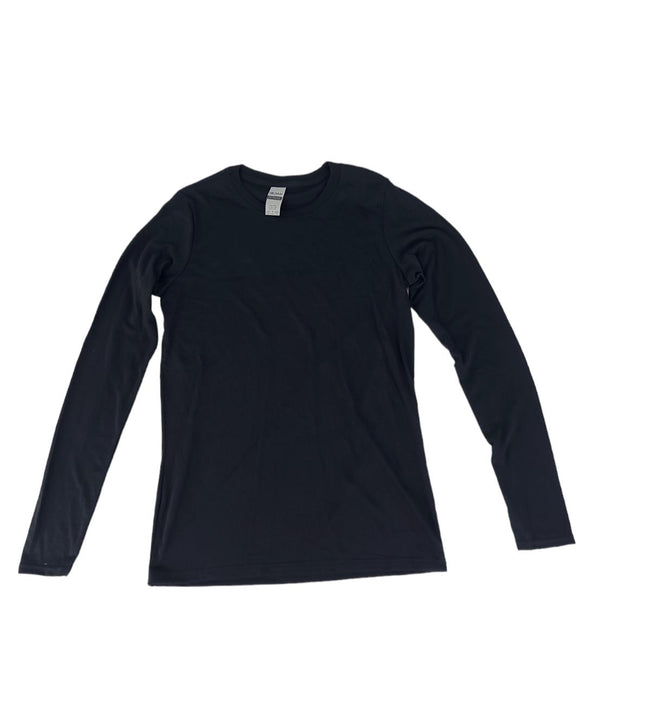 Gildan Performance Ladies' Long Sleeve Tee Black XS New