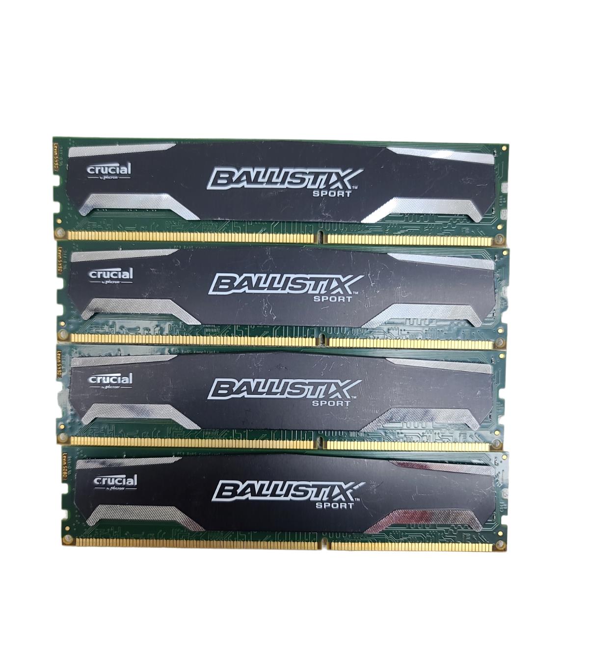 Crucial Ballistix Sport BLS4G3D1609DS1S00.16FER2 DDR3 PC3-12800u 4 x 4GB (16GB)