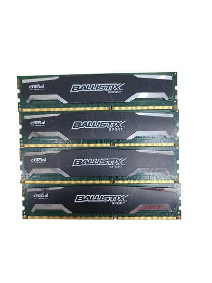 Crucial Ballistix Sport BLS4G3D1609DS1S00.16FER2 DDR3 PC3-12800u 4 x 4GB (16GB)