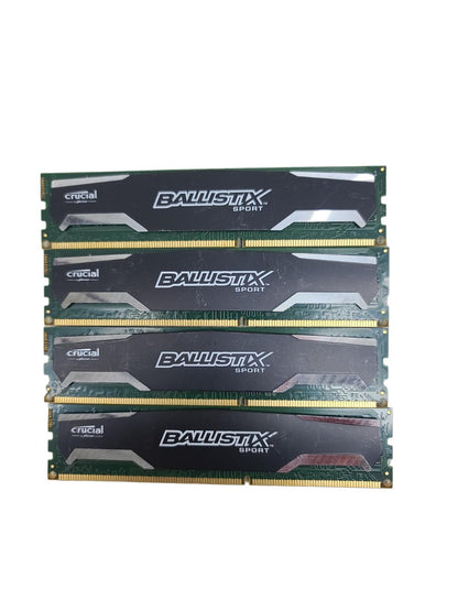 Crucial Ballistix Sport BLS4G3D1609DS1S00.16FER2 DDR3 PC3-12800u 4 x 4GB (16GB)