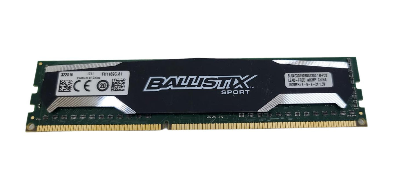 Crucial Ballistix Sport 16GB BLS4G3D1609DS1S00.16FD2 w/XMP 1600MHz 1.5V