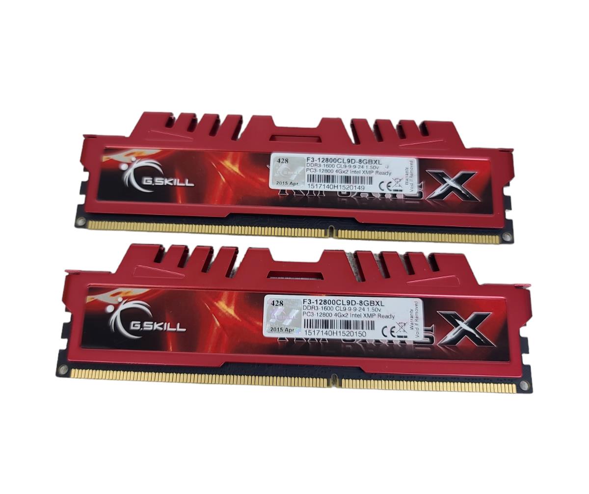 G.Skill Ripjaws X 8GB (2x4GB) DDR3 RAM 1600MHz F3-12800CL9S-8GBXL Intel XMP