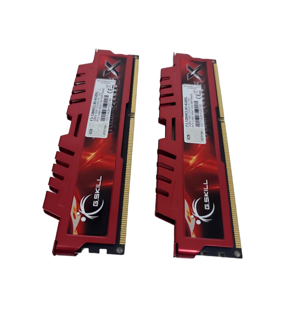 G.Skill Ripjaws X 8GB (2x4GB) DDR3 RAM 1600MHz F3-12800CL9S-8GBXL Intel XMP