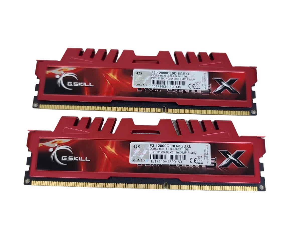 G.Skill Ripjaws X 8GB (2x4GB) DDR3 RAM 1600MHz F3-12800CL9S-8GBXL Intel XMP