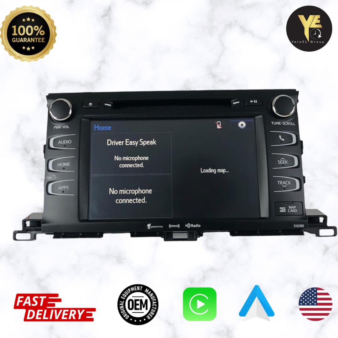 14-19 TOYOTA Highlander GPS 86100-0E293 Navigation Radio MP3 Player Stereo Unit