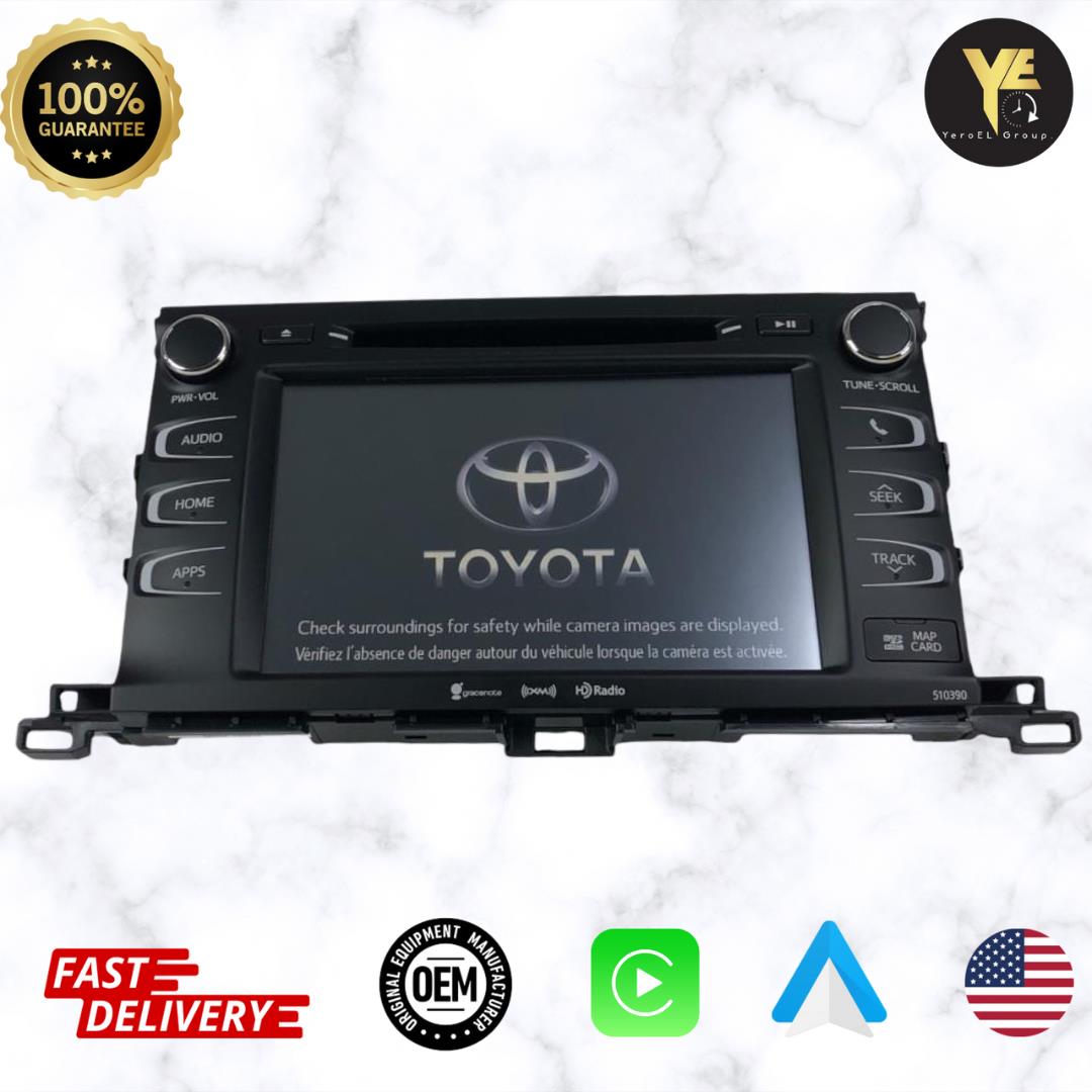 14-19 TOYOTA Highlander GPS 86100-0E293 Navigation Radio MP3 Player Stereo Unit