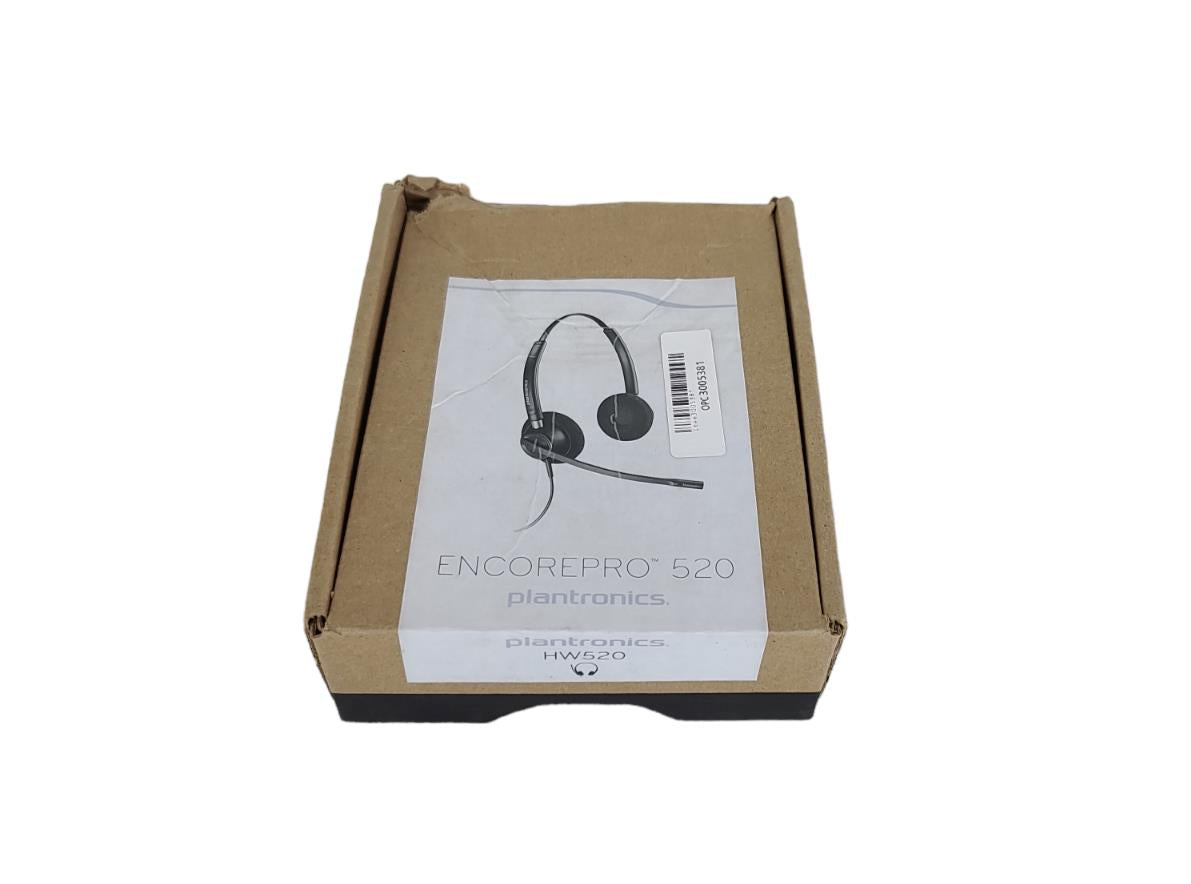 Plantronics EncorePro HW520 Black Headband Headsets New Open Box