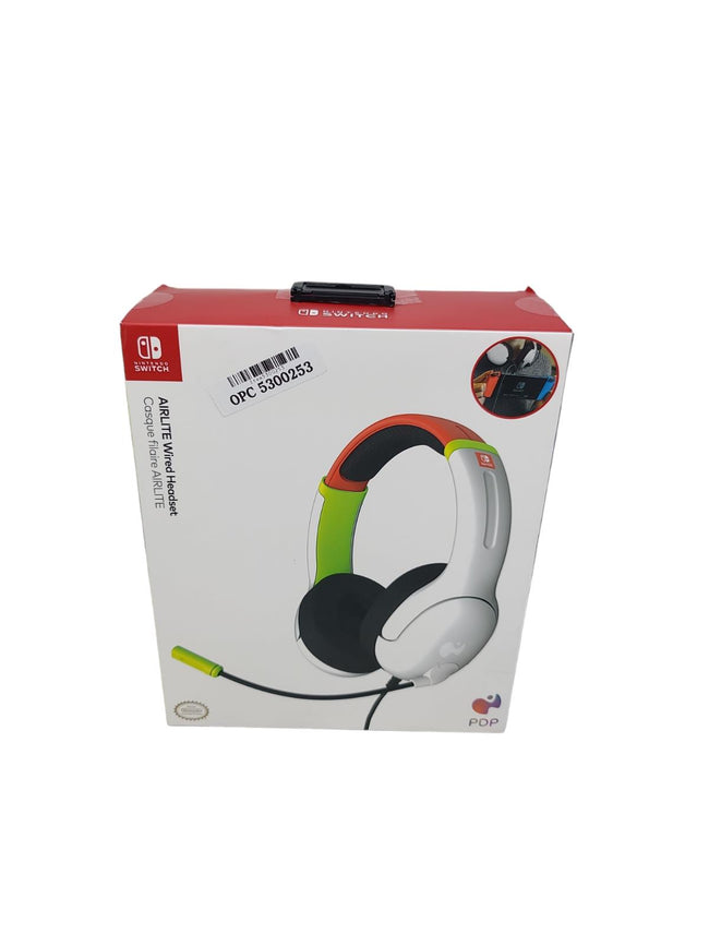 PDP LVL40 Green/Red Over the Ear Wired Gaming Headset for Nintendo Switch