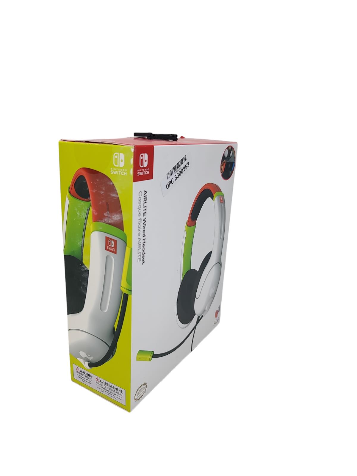 PDP LVL40 Green/Red Over the Ear Wired Gaming Headset for Nintendo Switch