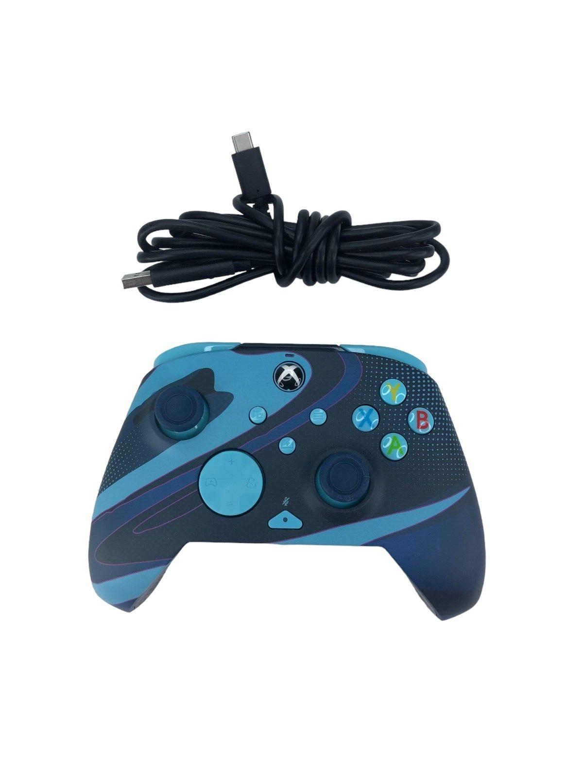 PDP REMATCH GLOW Wired Controller for Xbox Series X|S/Xbox One - Blue Tide New