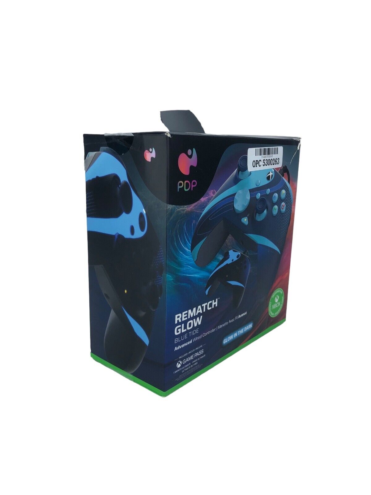 PDP REMATCH GLOW Wired Controller for Xbox Series X|S/Xbox One - Blue Tide New