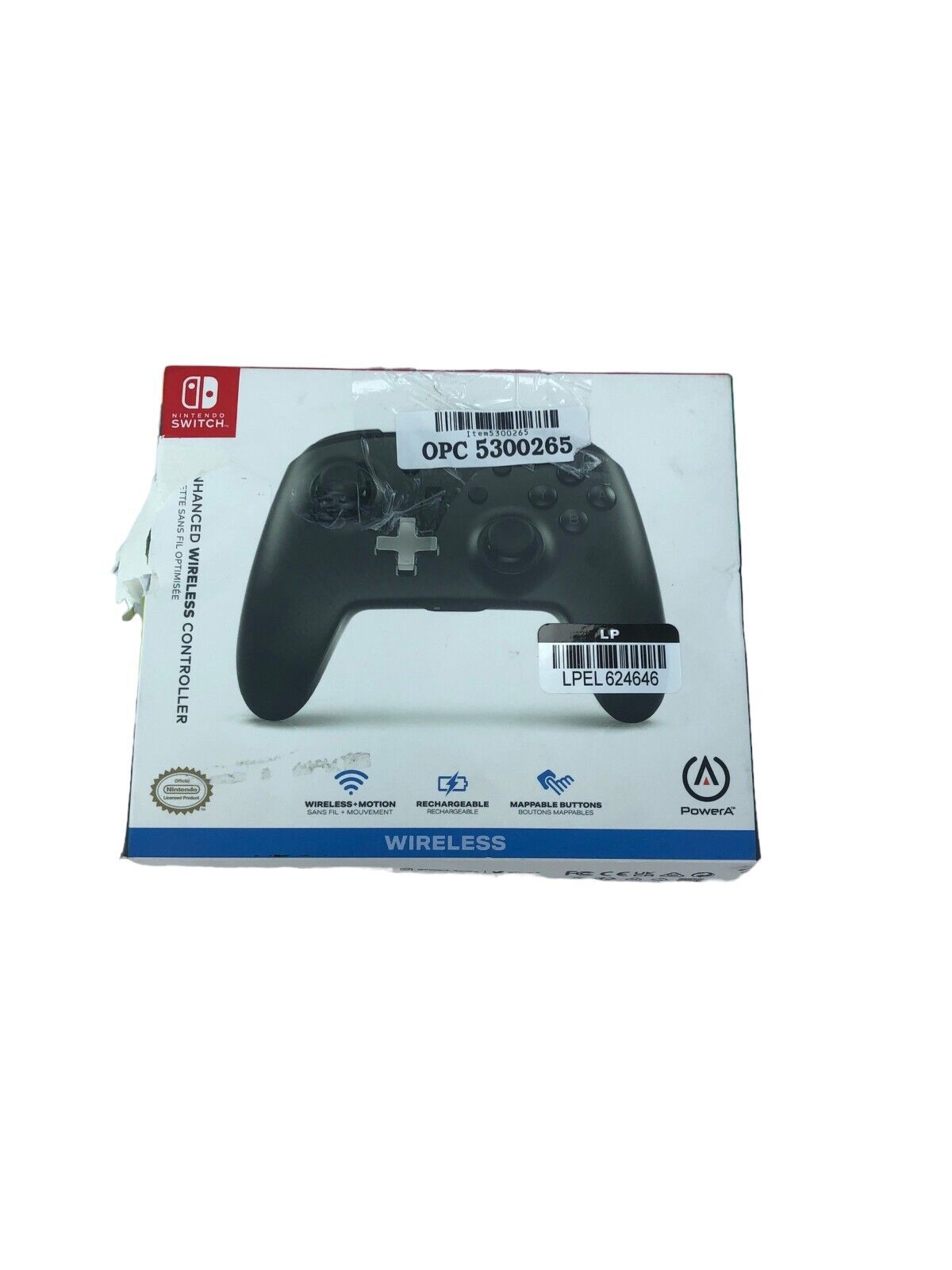 PowerA 1509988-03 Enhanced Wireless Controller for Nintendo Switch - Black