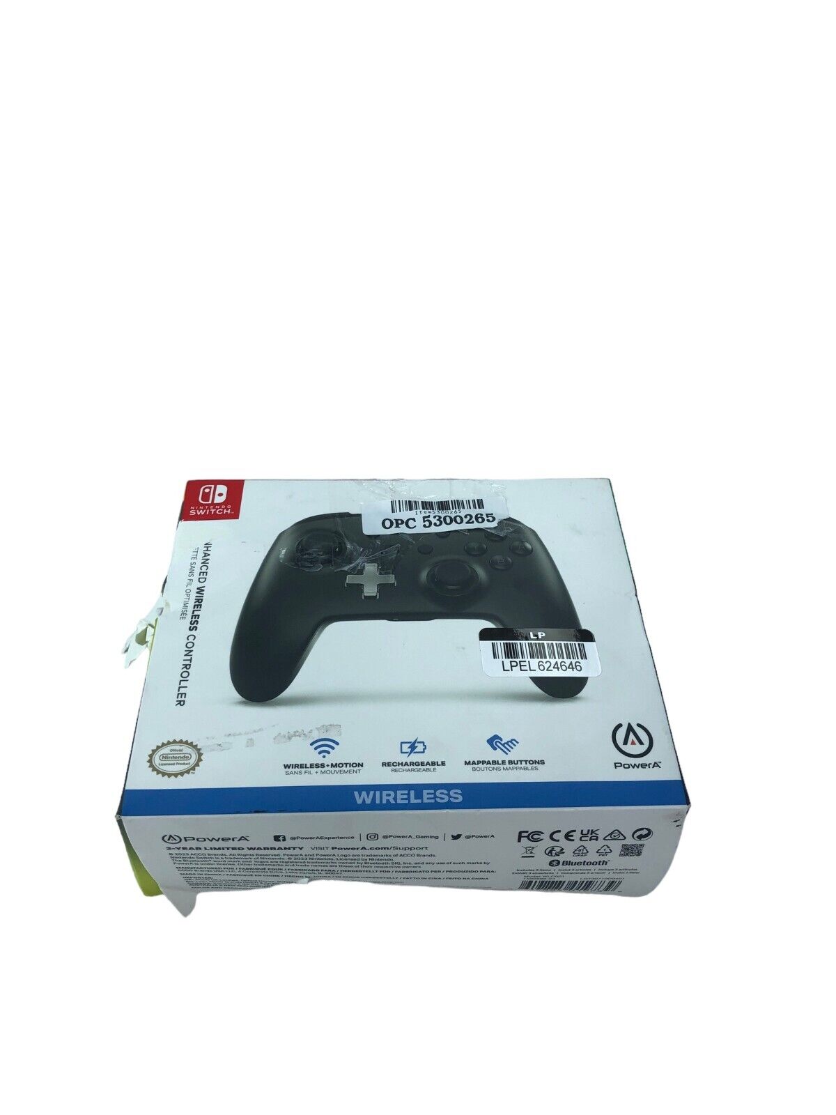 PowerA 1509988-03 Enhanced Wireless Controller for Nintendo Switch - Black