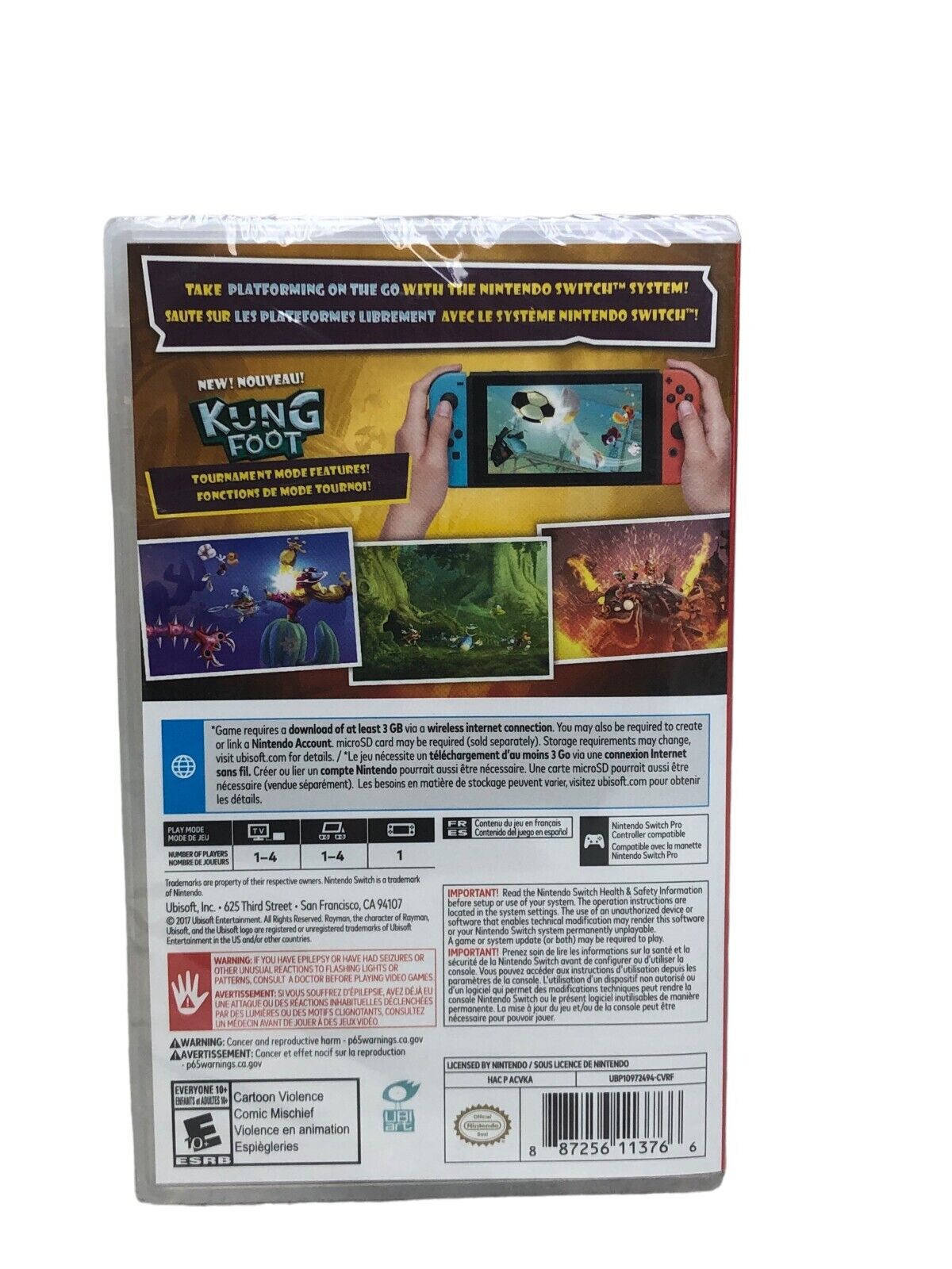 NEW - SWITCH - Rayman Legends (Code In Box) - Nintendo Switch