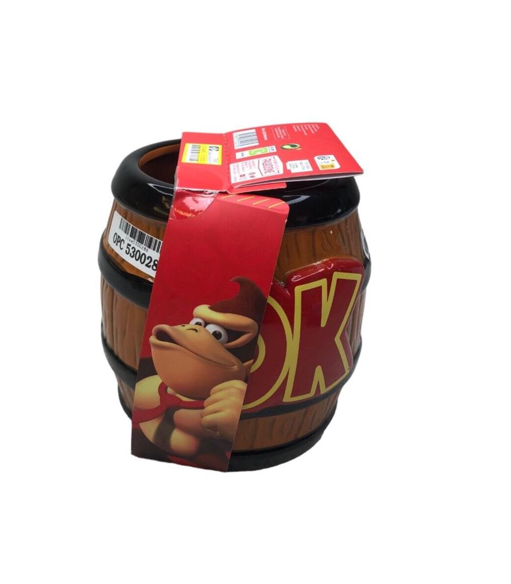 Nintendo Donkey Kong Storage Barrel Super Mario XL Pen Pot 33oz 6" Cookie Jar