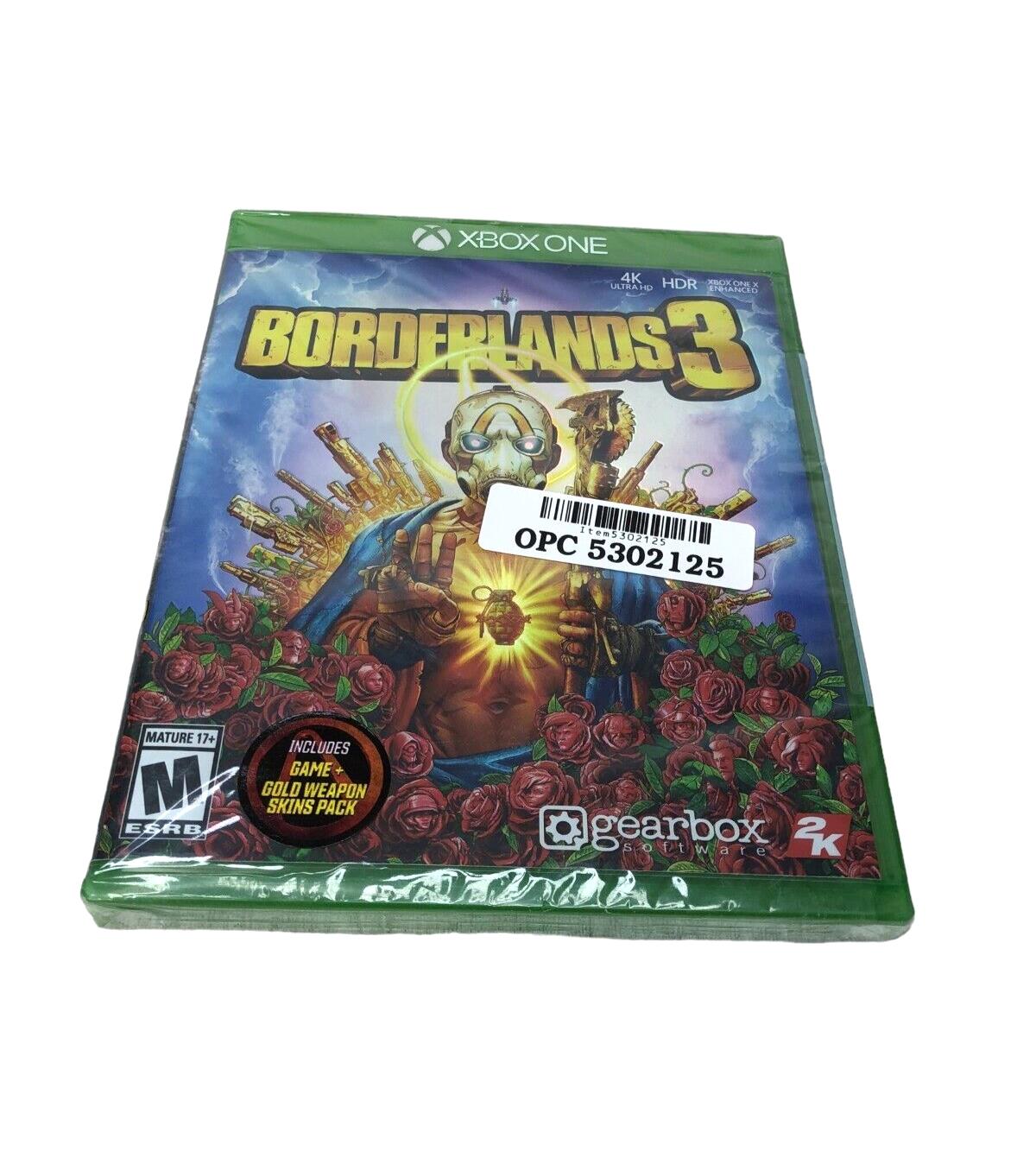 Borderlands 3 Standard Edition Xbox One New (Plastic Ripped)