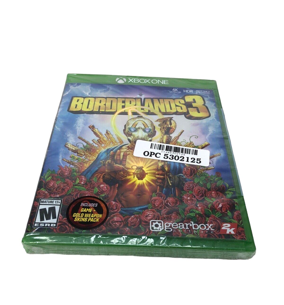 Borderlands 3 Standard Edition Xbox One New (Plastic Ripped)