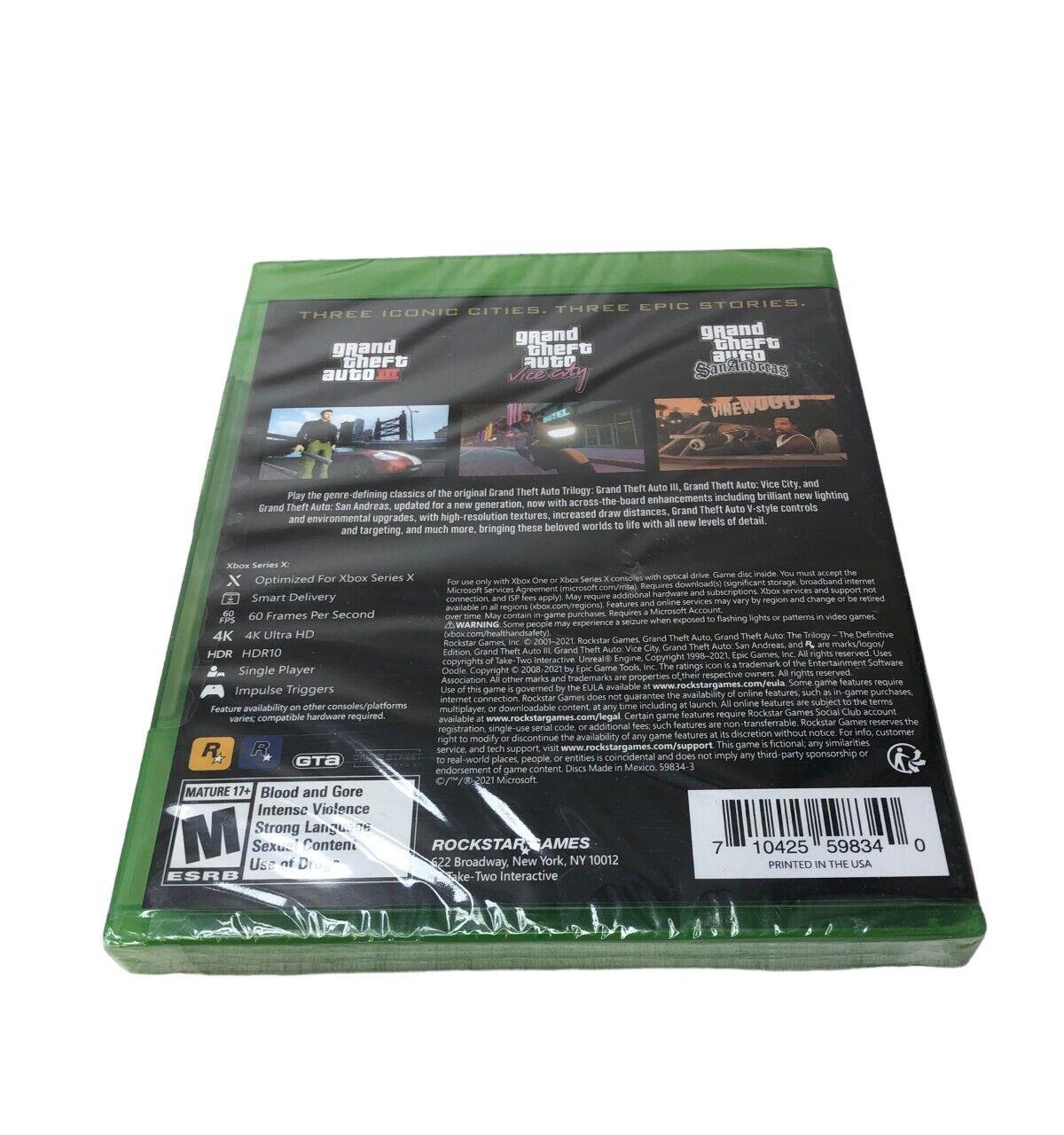 Grand Theft Auto The Trilogy The Definitive Edition - Xbox Series X / Xbox One