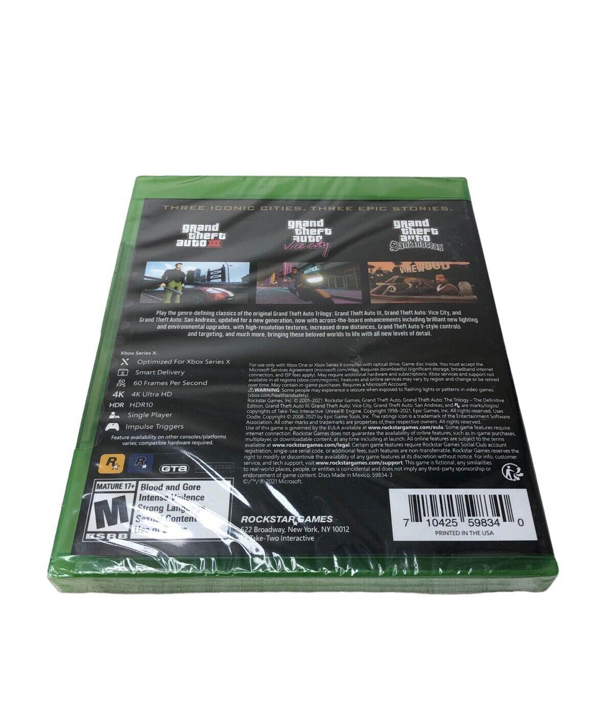 Grand Theft Auto The Trilogy The Definitive Edition - Xbox Series X / Xbox One