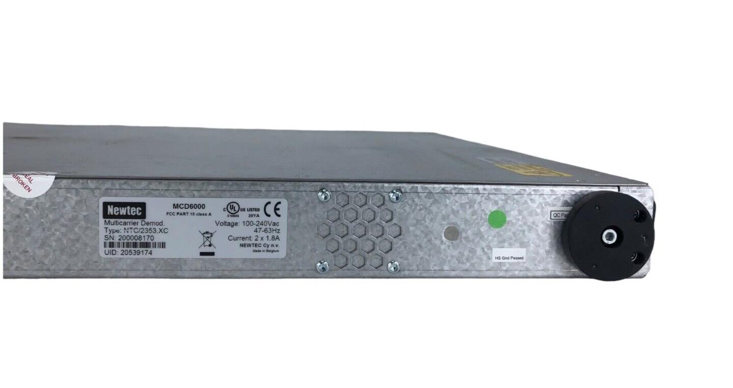 Newtec MCD6000 Wideband Multicarrier Satellite Demodulator