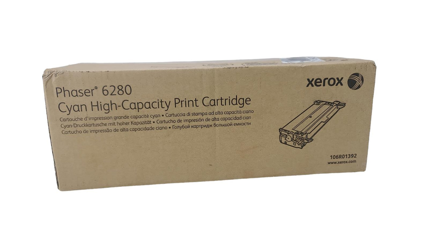 Xerox Phaser 6280 Cyan High-Capacity Print Cartridge 106R01392 New