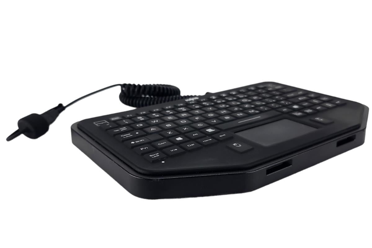 Havis KB-101 Wired USB 86-Key Backlit Rugged Touchpad Keyboard