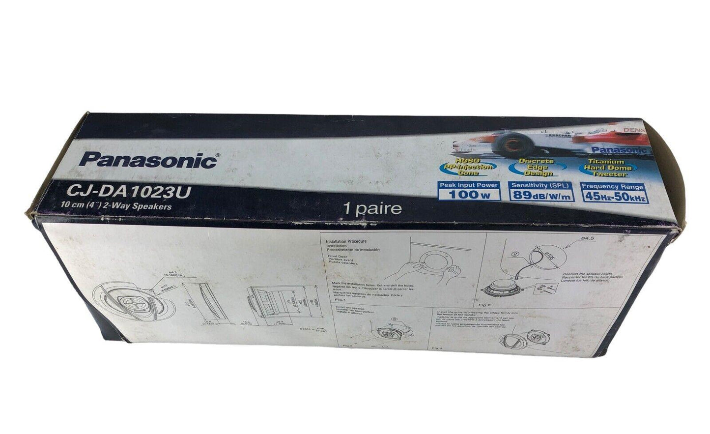 PANASONIC 4'' SPEAKERS CJ-A1323U 2 WAY 120 WATT 037988757831 BRAND NEW