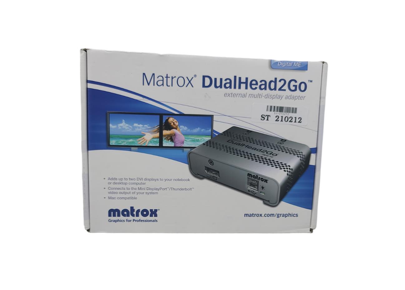 Matrox DualHead2Go Digital SE External Multi-Display Adapter New