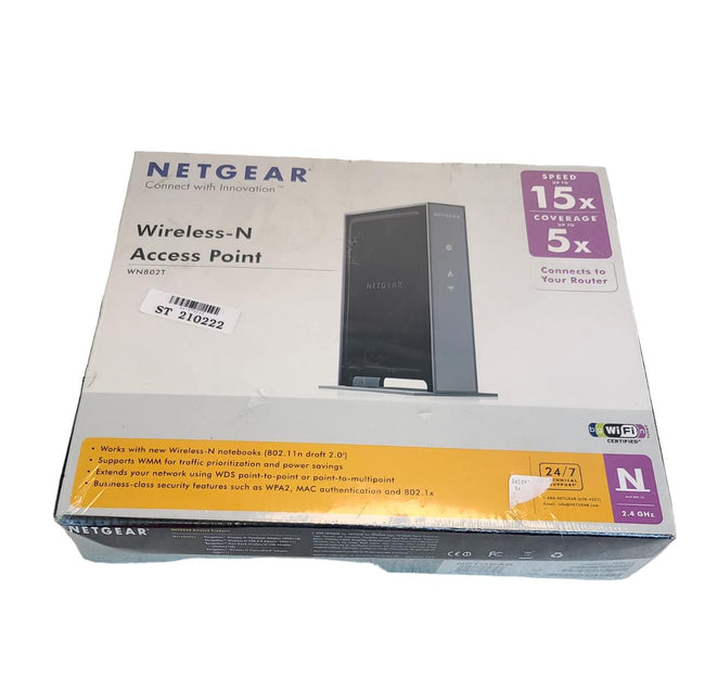 Netgear WN802T 2.4 GHz Wireless-N Access Point Brand New