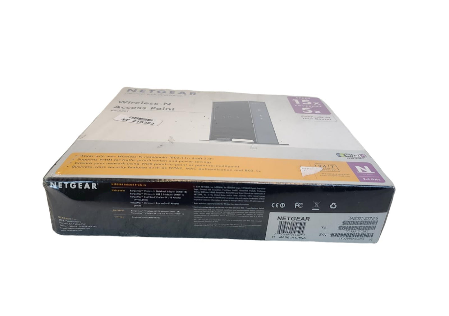 Netgear WN802T 2.4 GHz Wireless-N Access Point Brand New