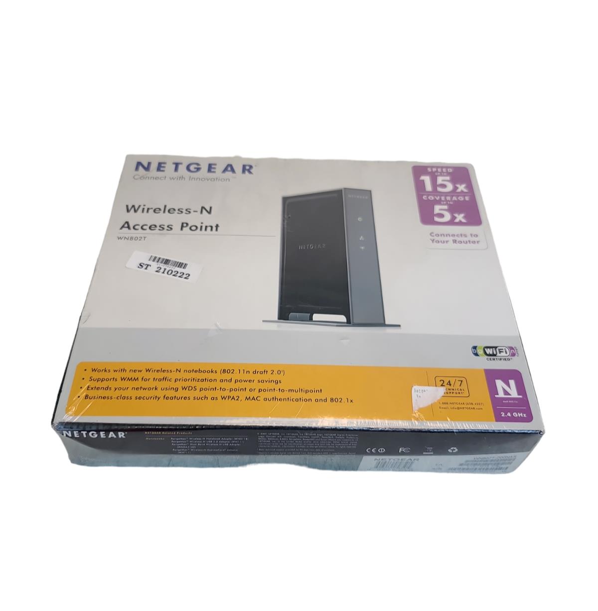 Netgear WN802T 2.4 GHz Wireless-N Access Point Brand New