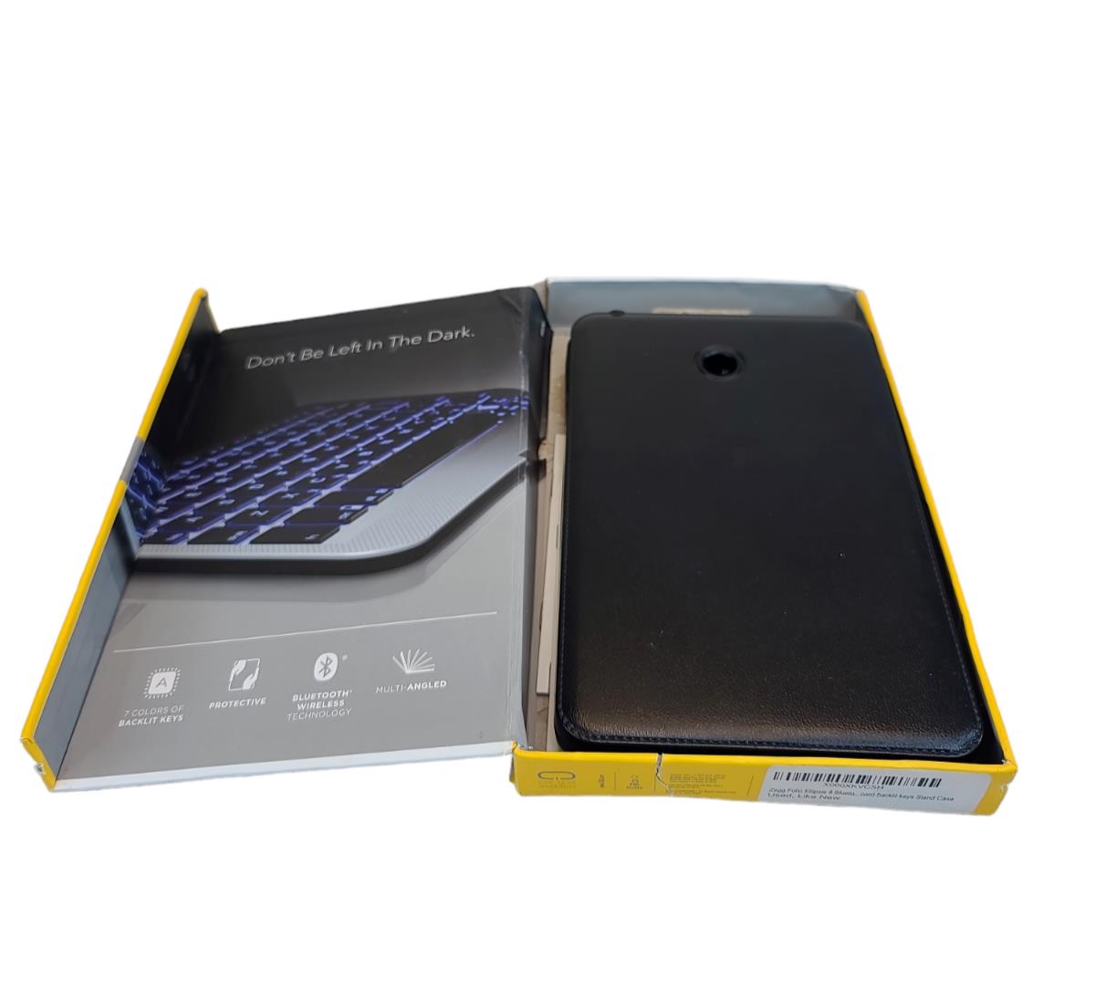 ZAGG EL8ZKF-BB0 Folio Case with Backlit Keyboard For Ellipsis 8 Tab