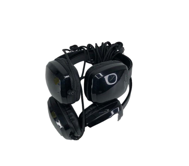 Lot of 2 NOB Cyber Acoustics ACM-6004 Stereo Headphones Black New
