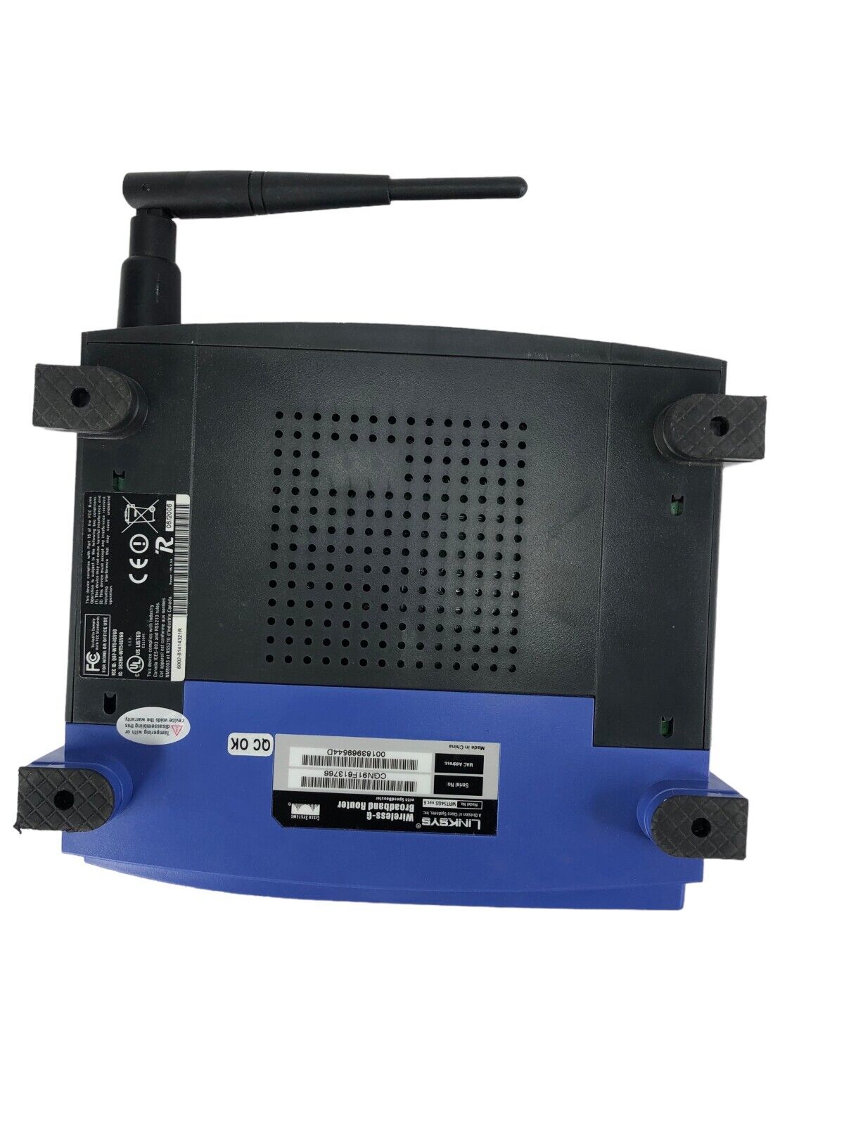 Linksys WRT54GS v6 Wi-Fi Wireless-G Broadband Router 2.4GHz For Parts